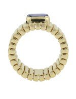 Кольцо из лимонного золота c лазуритом