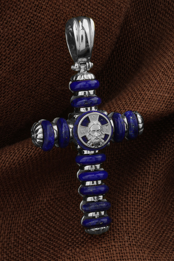 Крест из белого золота 585 пробы