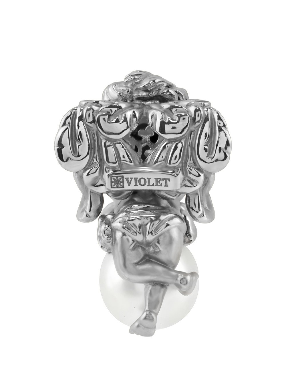 Подвеска из белого золота c жемчугом