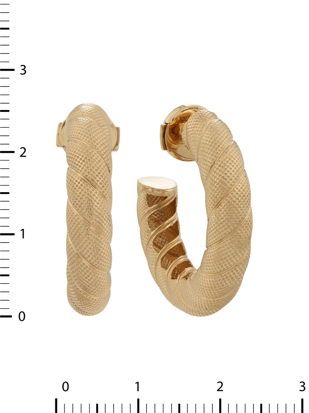 Серьги из красного золота 585 пробы