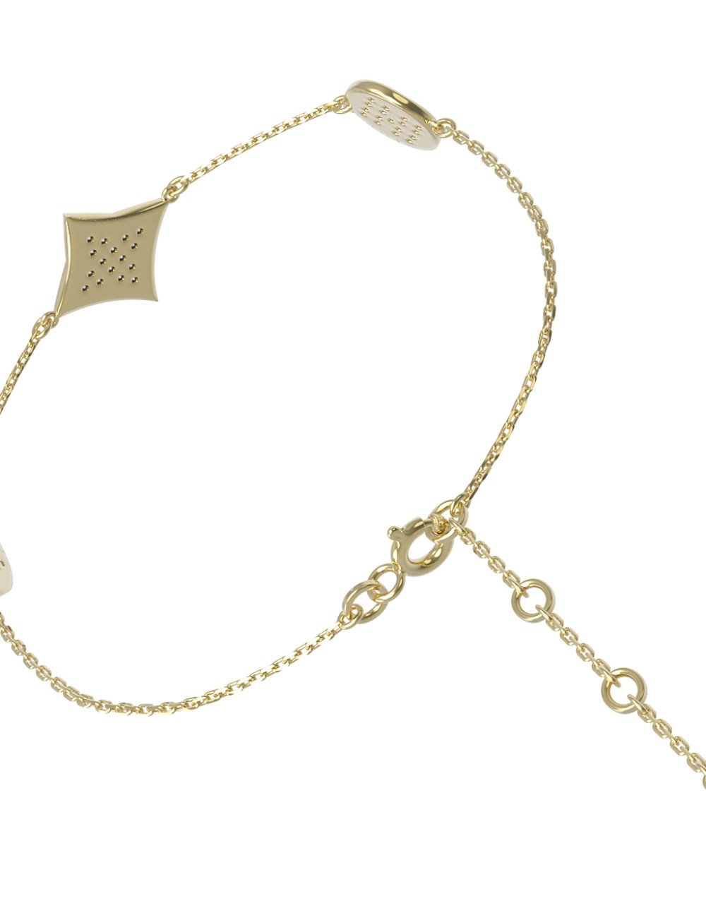 Браслет из лимонного золота c бриллиантами