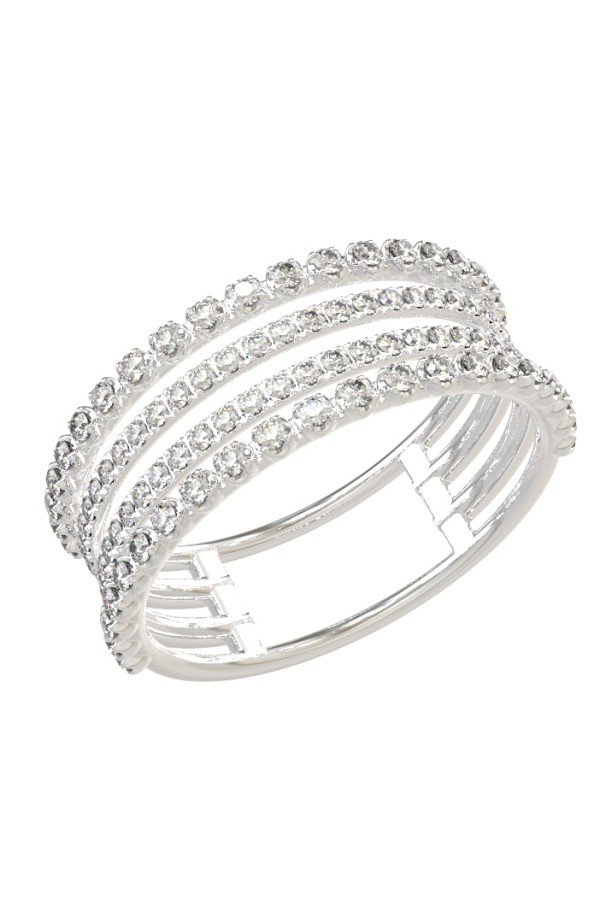 Кольцо из белого золота c бриллиантами