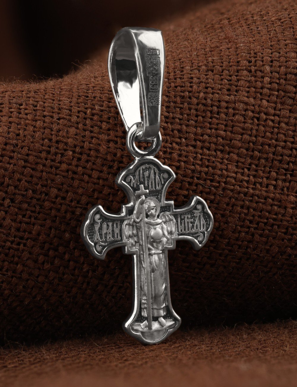 Крест из белого золота