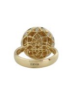 Кольцо из лимонного золота c бриллиантами