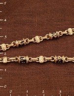 Цепь из золота c ониксом