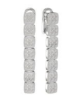 Серьги из белого золота c бриллиантами