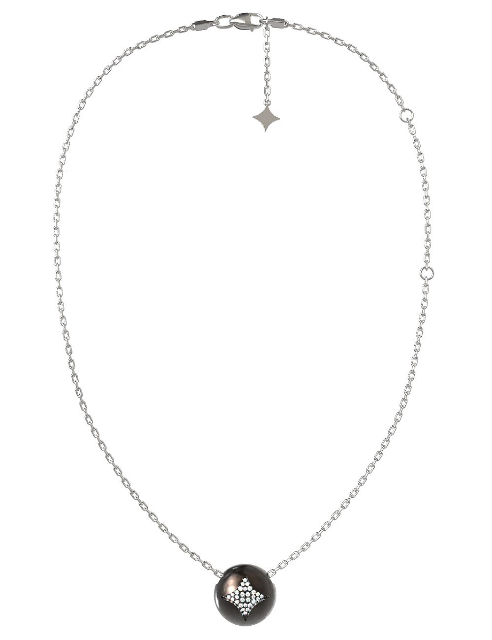 Колье из белого золота c бриллиантами