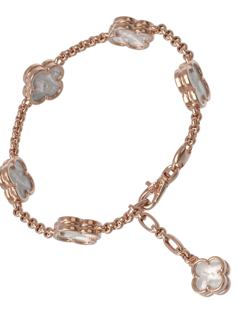 Браслет из золота c перламутром