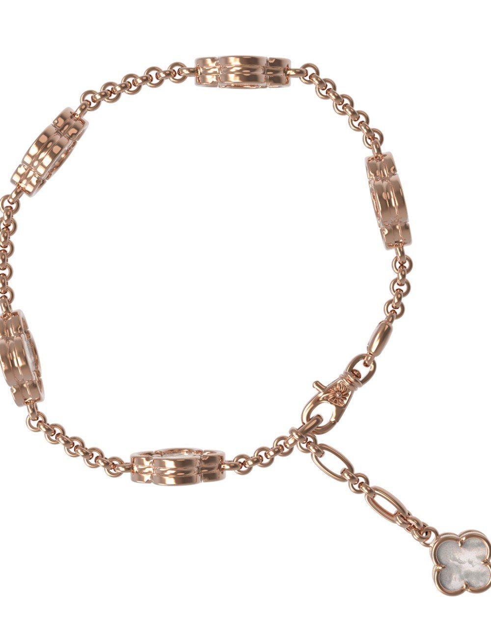 Браслет из золота c перламутром