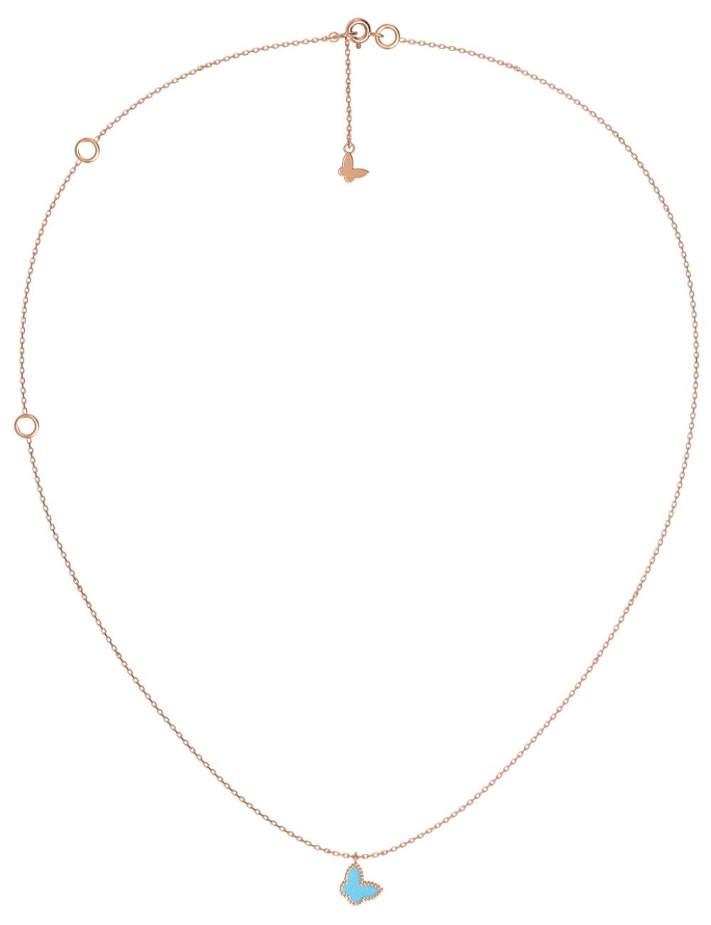 Колье из золота c бирюзой