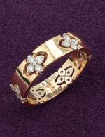 Кольцо из золота 585 пробы c бриллиантами