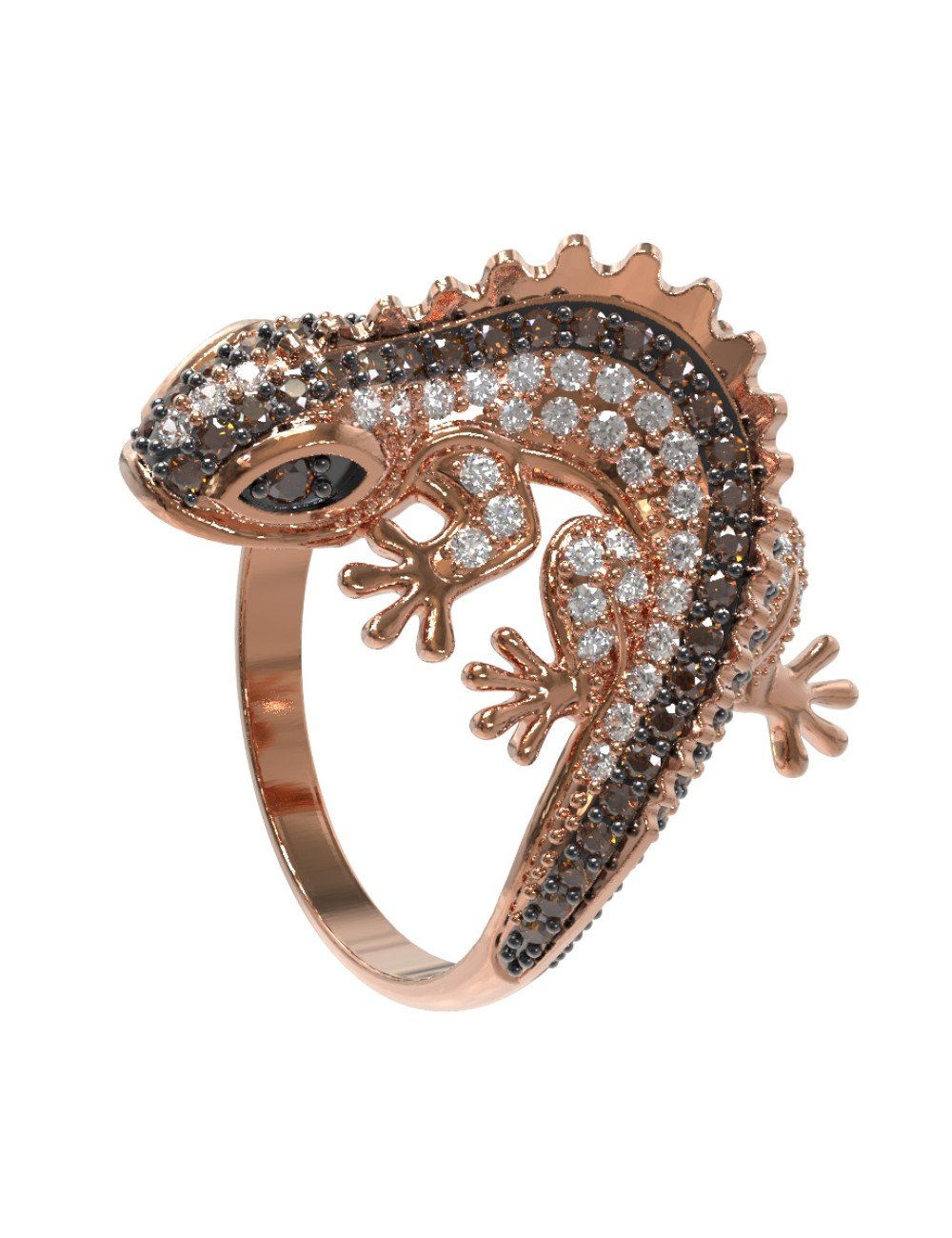 Кольцо из золота c фианитом