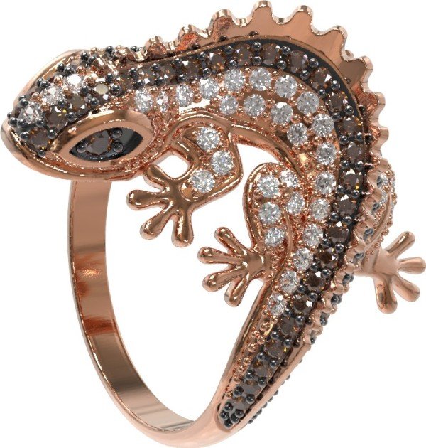 Кольцо из золота c фианитом