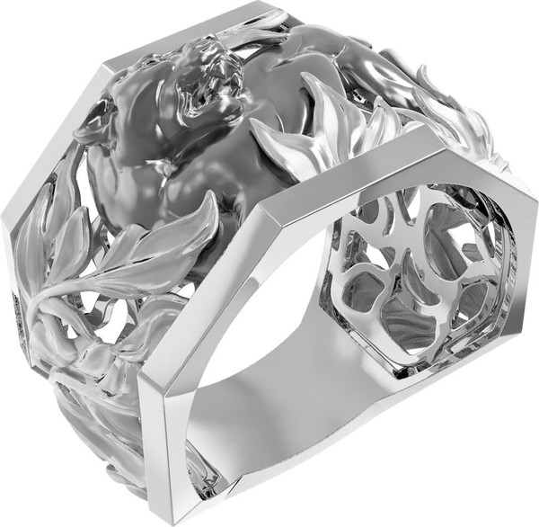 Кольцо из белого золота 585 пробы