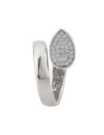 Кольцо из белого золота c бриллиантами