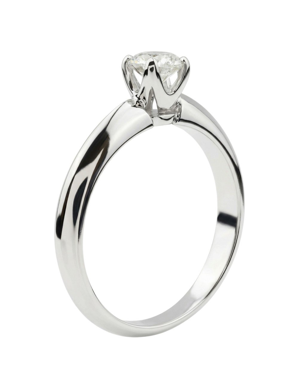 Кольцо из белого золота c бриллиантами