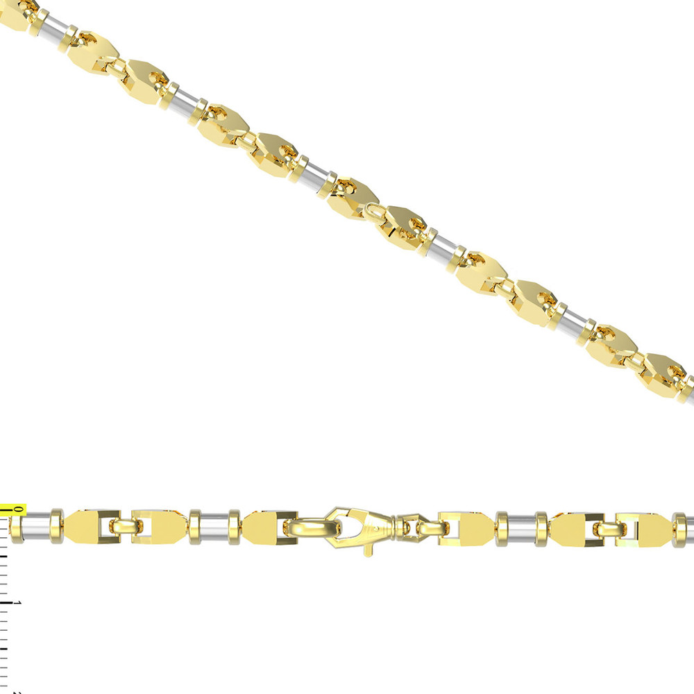 Цепь из лимонного золота 585 пробы