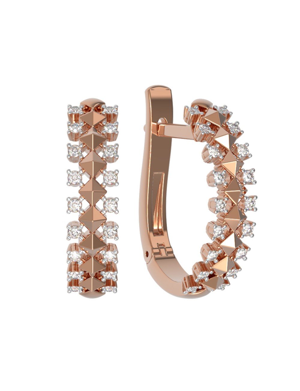 Серьги из золота c бриллиантами