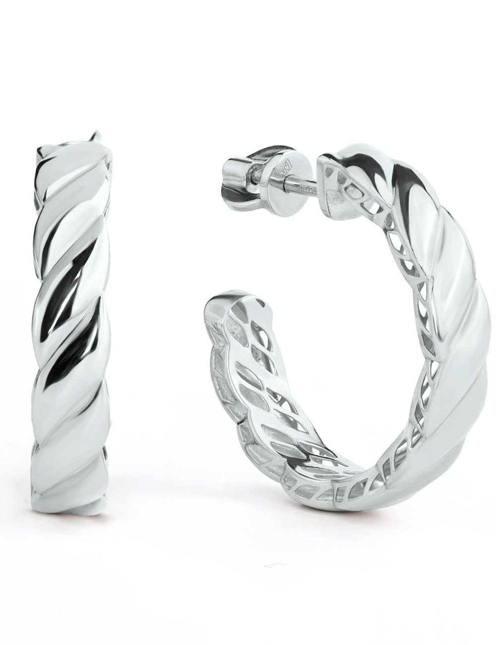Серьги из белого золота 585 пробы