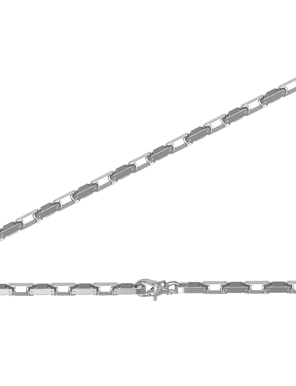 Цепь из белого золота