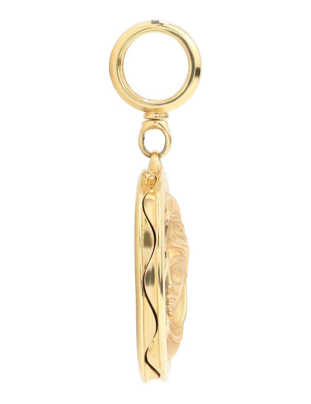 Подвеска из лимонного золота c лазуритом