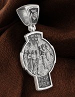 Крест из белого золота