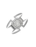 Кольцо из белого золота c бриллиантами