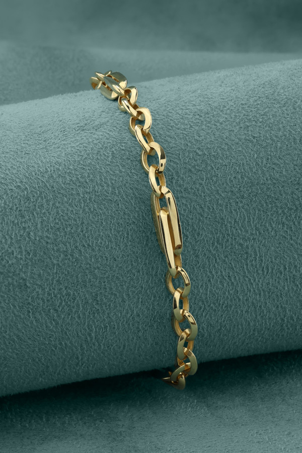 Браслет из лимонного золота 585 пробы