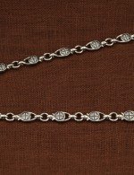 Цепь из белого золота