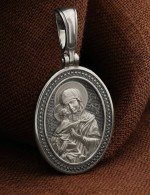 Образок из белого золота