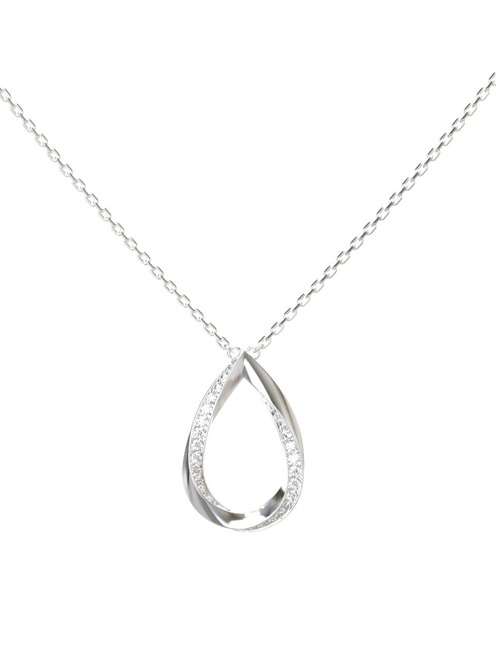 Колье из белого золота c бриллиантами