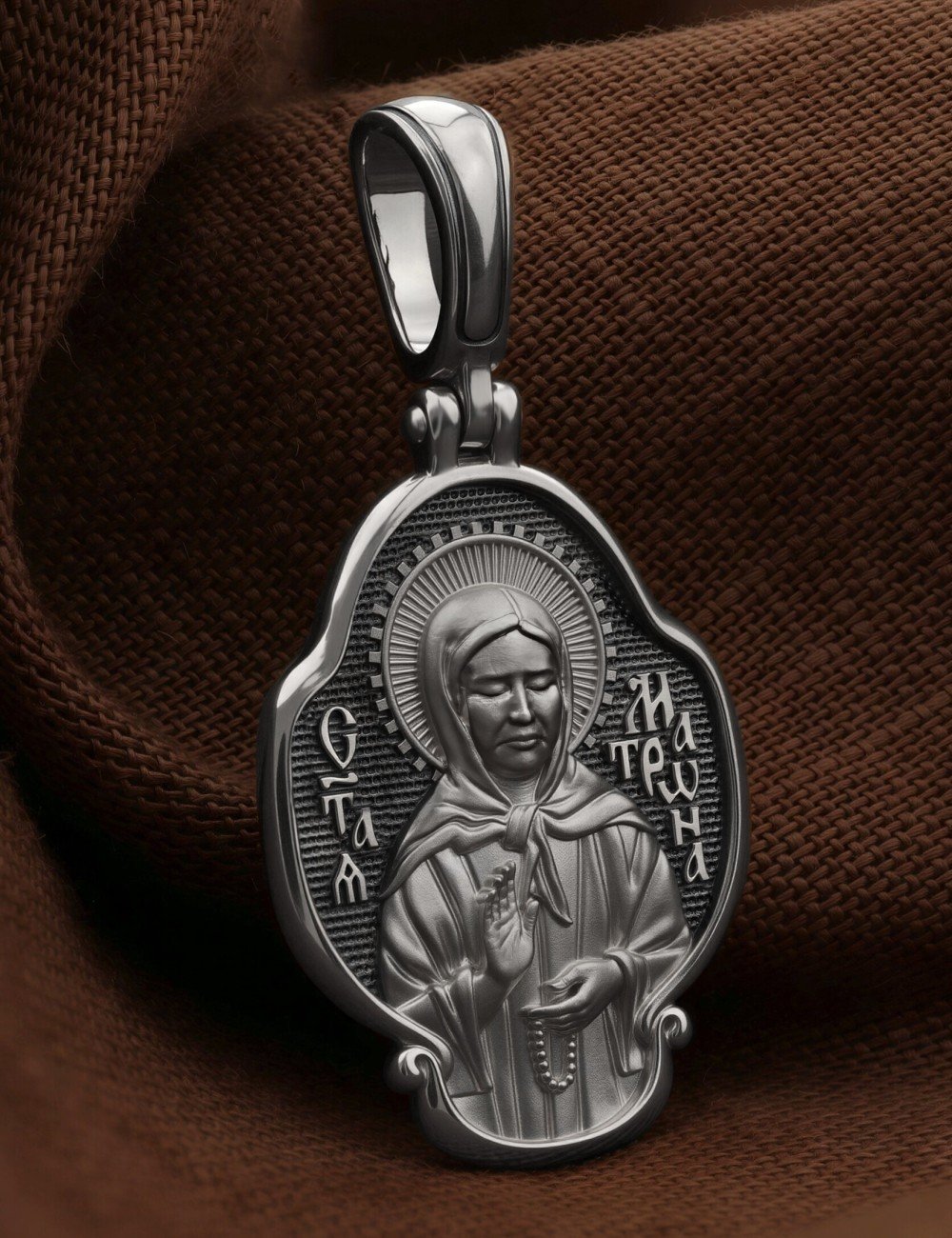 Образок из белого золота