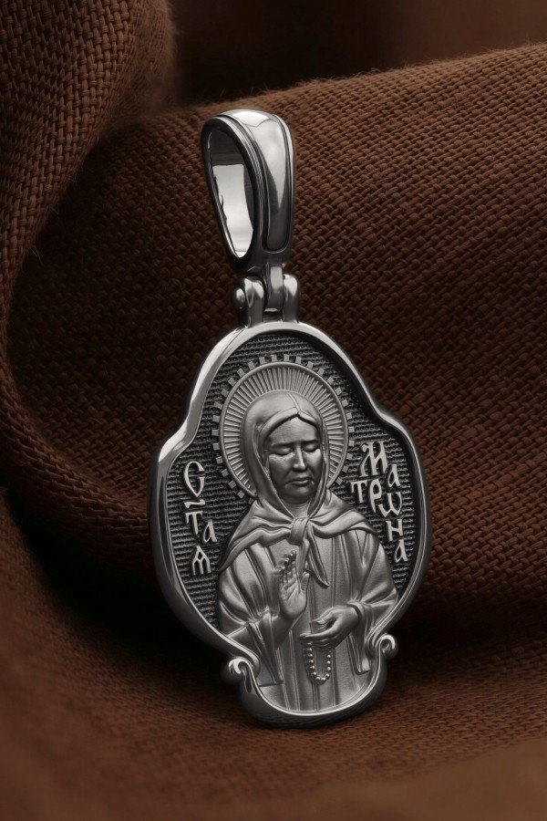 Образок из белого золота