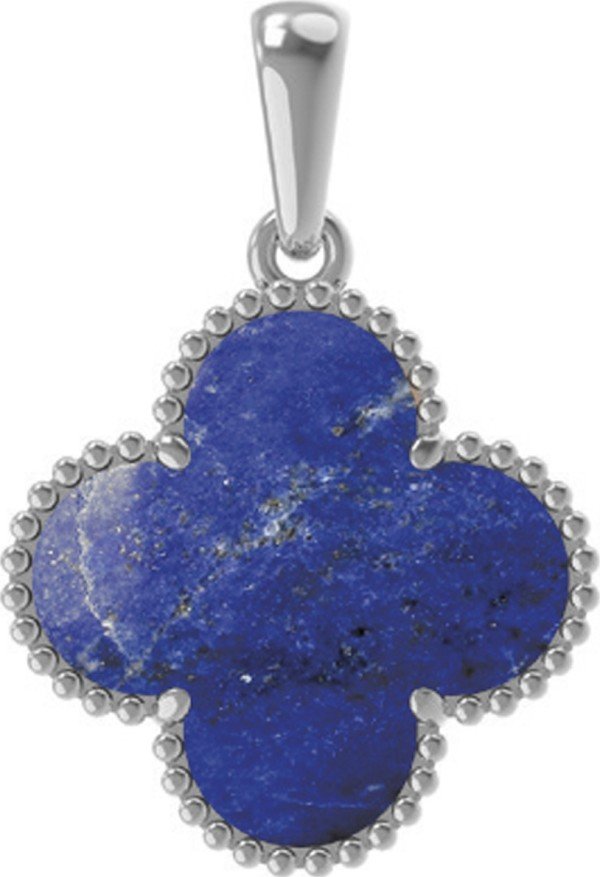 Подвеска из белого золота c лазуритом