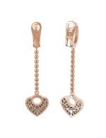 Серьги из золота c бриллиантами и перламутром