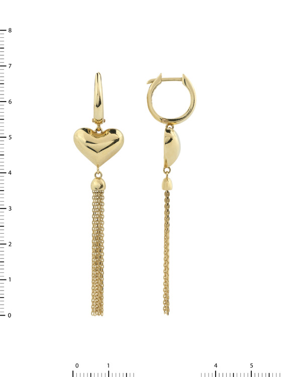 Серьги из лимонного золота 585 пробы