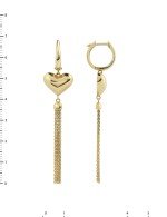 Серьги из лимонного золота