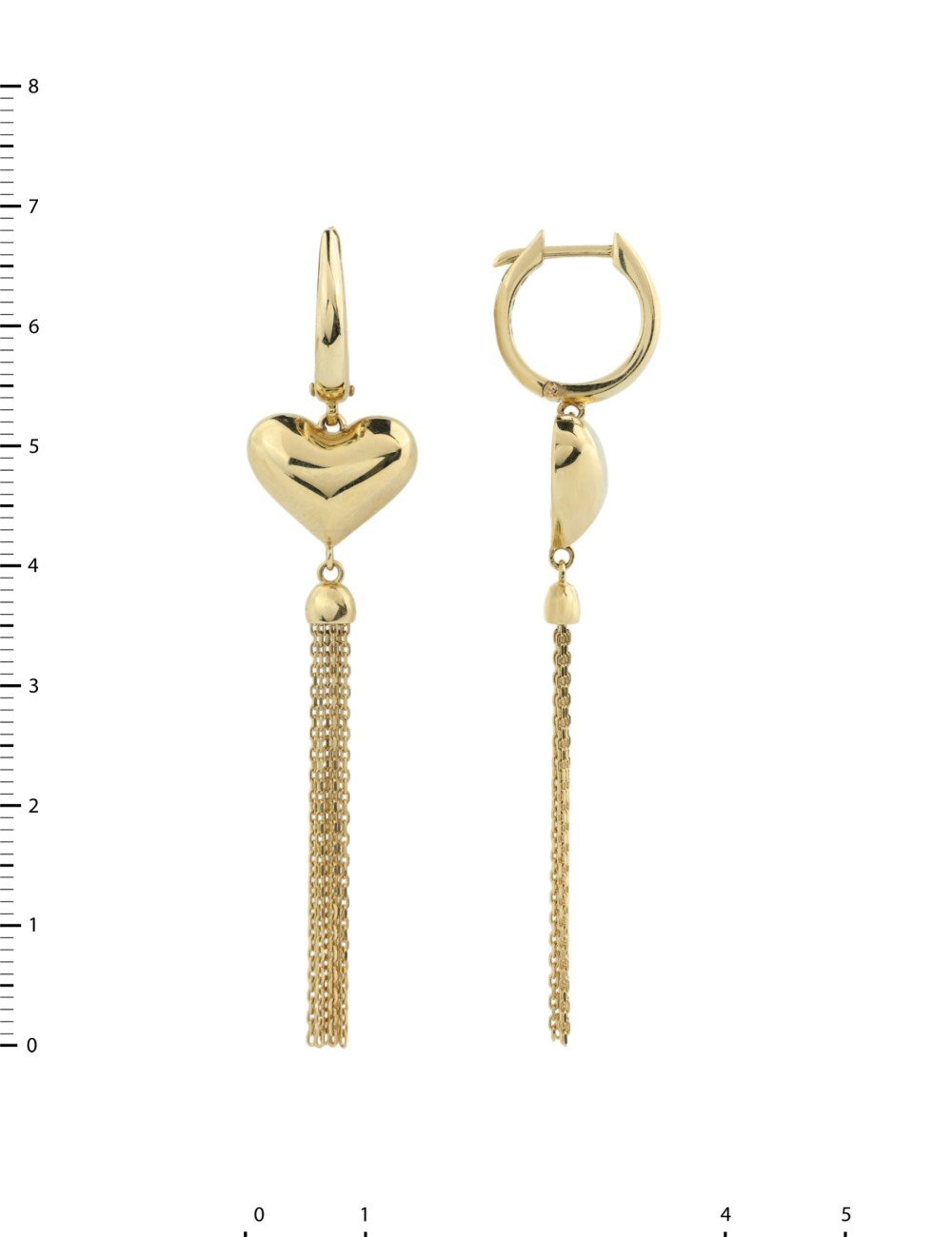 Серьги из лимонного золота