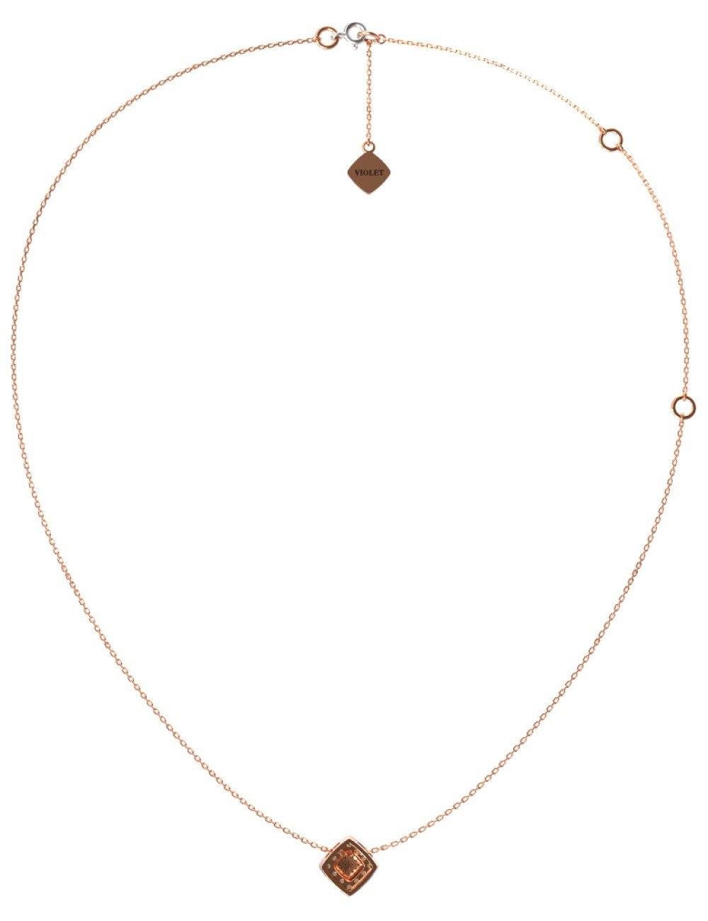 Колье из золота c бриллиантами и сапфиром