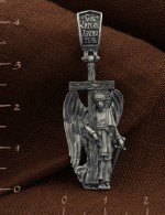 Крест из белого золота 585 пробы