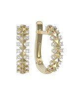 Серьги из лимонного золота c бриллиантами