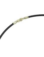 Гайтан из зелёного золота c кожаным шнурком