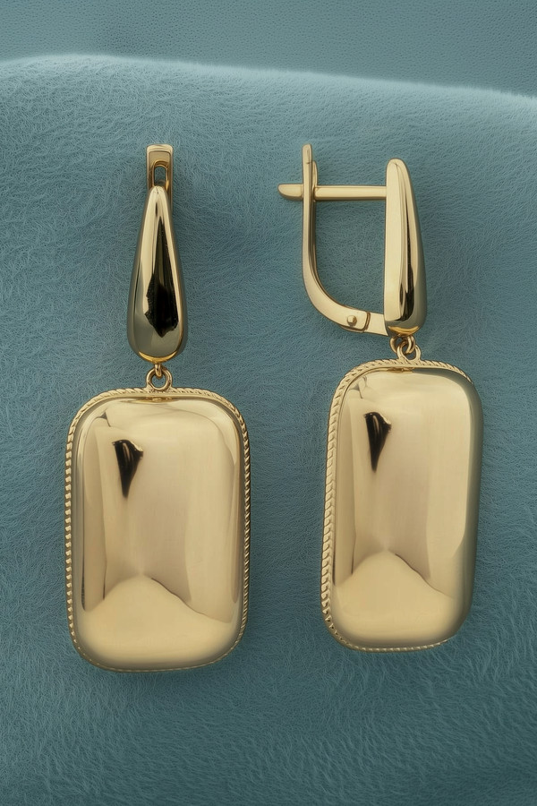 Серьги из красного золота 585 пробы