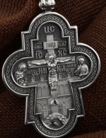 Крест из белого золота