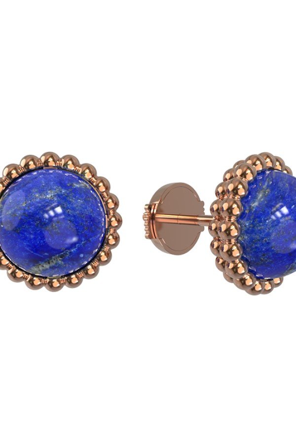 Серьги из золота c лазуритом