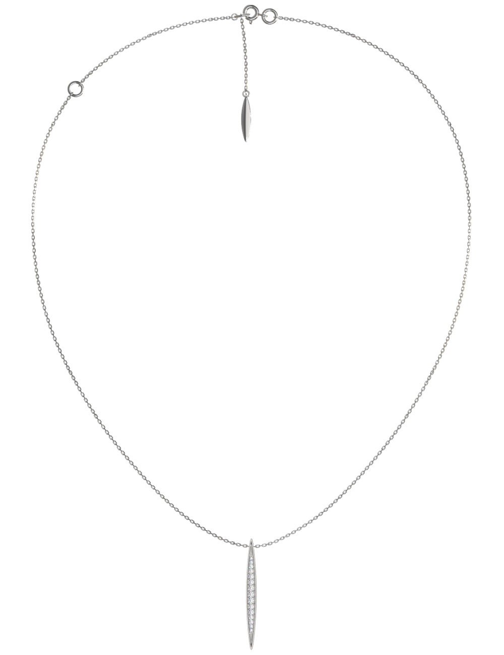 Колье из белого золота c бриллиантами