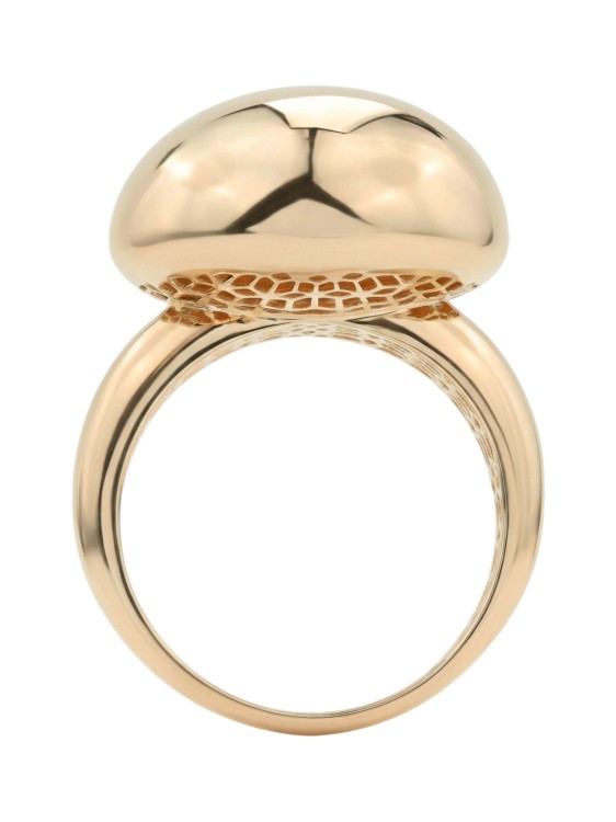 Кольцо из красного золота 585 пробы c бриллиантами