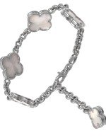 Браслет из белого золота c перламутром