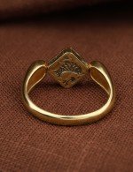 Кольцо из лимонного золота