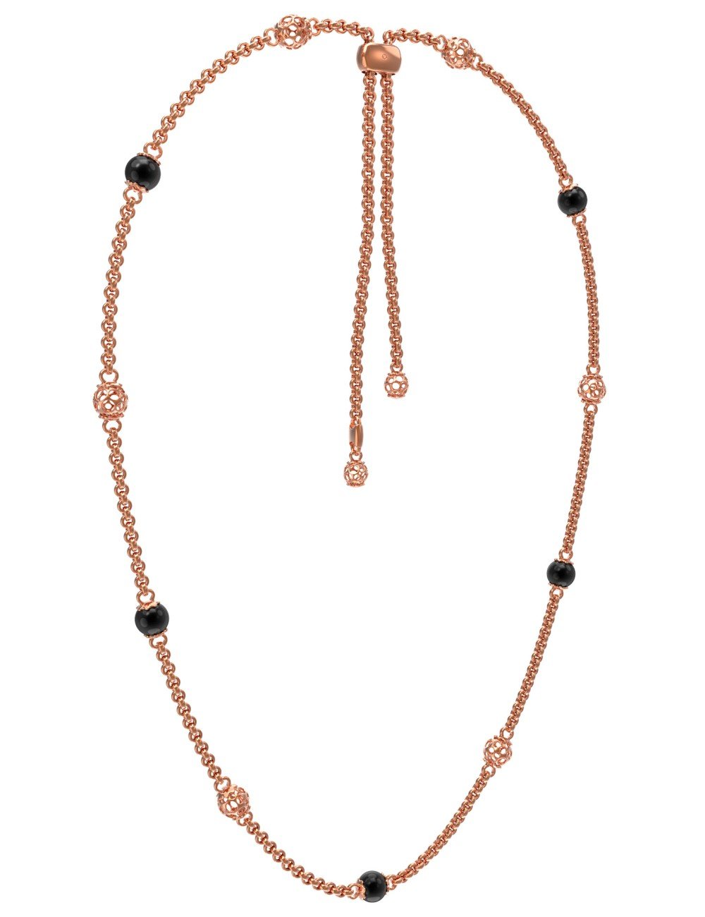 Колье из золота c ониксом